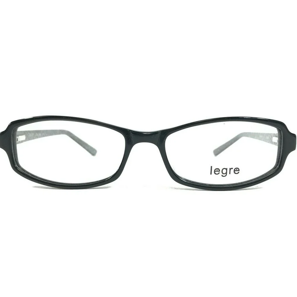 Legre LE 121 COL.324 Eyeglasses Frames Black Rectangular Full Rim 51-17-145